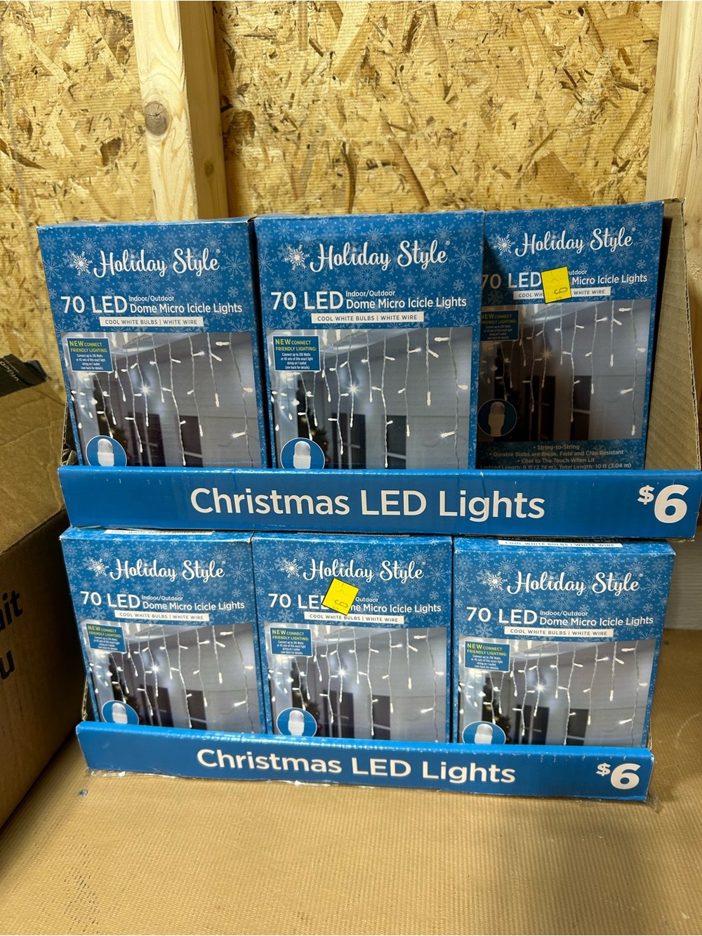 Holiday Style 70 LED Dome Micro Icicle Lights - White